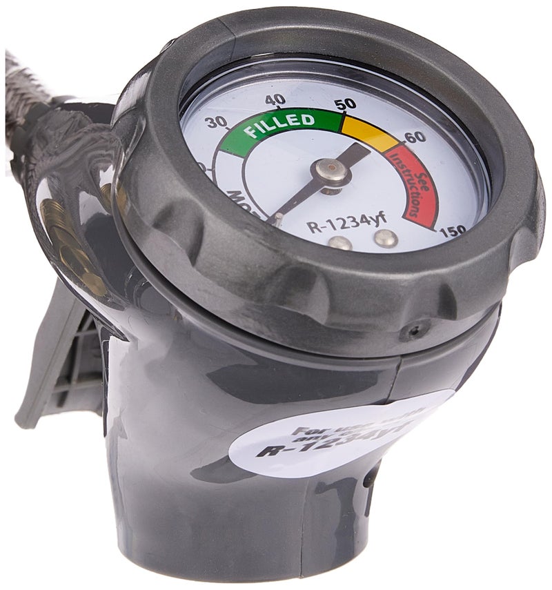 A/C Pro مجموعة أدوات شحن مكيف الهواء المعتمدة من InterDynamics مع مقياس وخرطوم غاز التبريد R1234YF، قابلة لإعادة الاستخدام، 72 بوصة - Image 2